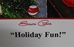 2001 Santa Claus " Holiday Fun " Artist Proof Sam Bass Print With Santa Signature 19" X 22" - SB-HOLIDAYFUN01-AP-G23