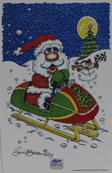 2013 Santa and Snowman #2 MINI Poster 11 " X 17" 2013 Santa and Snowman #2 MINI Poster 11 " X 17"