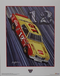 Bobby Allison "Real Thing!" Numbered Sam Bass 25" X 20" Print Sam Bass, Bobby Allison, Coca~Cola, Monster Energy Cup Series, Winston Cup, Poster