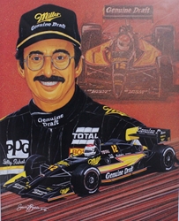 Bobby Rahal 92 Genuine Original IndyCar Sam Bass Poster 27" x 21" Bobby Rahal 92 Genuine Original IndyCar Sam Bass Poster 27" x 21"