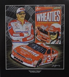 Dale Earnhardt " Champions Choice" in Black Original Sam Bass Print 27" X 24" Dale Earnhardt " Champions Choice In Black " Original Sam Bass Print 27" X 24"