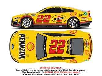 *Preorder* Joey Logano 2022 Shell-Pennzoil 1:24 Color Chrome Nascar Diecast Joey Logano, Nascar Diecast, 2022 Nascar Diecast, 1:24 Scale Diecast