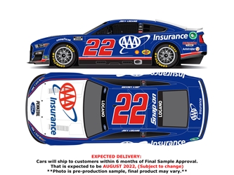 *Preorder* Joey Logano Autographed 2022 AAA Insurance 1:24 Nascar Diecast Joey Logano, Nascar Diecast, 2022 Nascar Diecast, 1:24 Scale Diecast