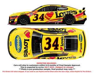 *Preorder* Michael McDowell 2023 Loves Travel Stops 1:64 Nascar Diecast Michael McDowell, Nascar Diecast, 2023 Nascar Diecast, 1:64 Scale Diecast,